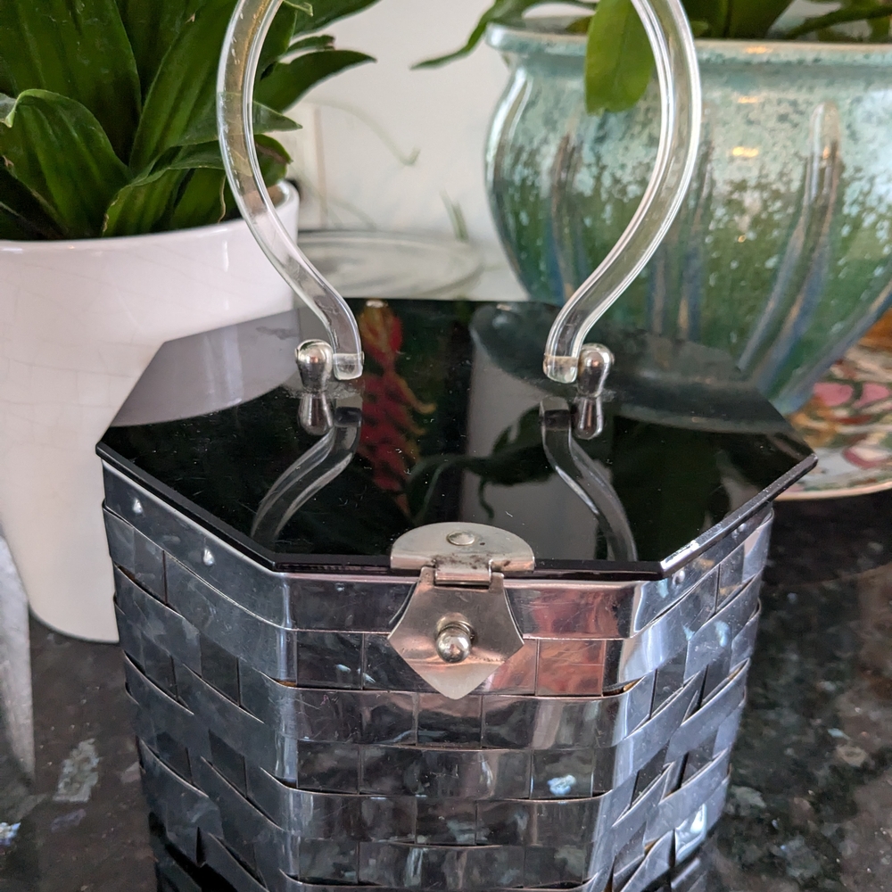 Vintage Dorset Rex Fifth Avenue Woven Metal "Basket" Handbag
